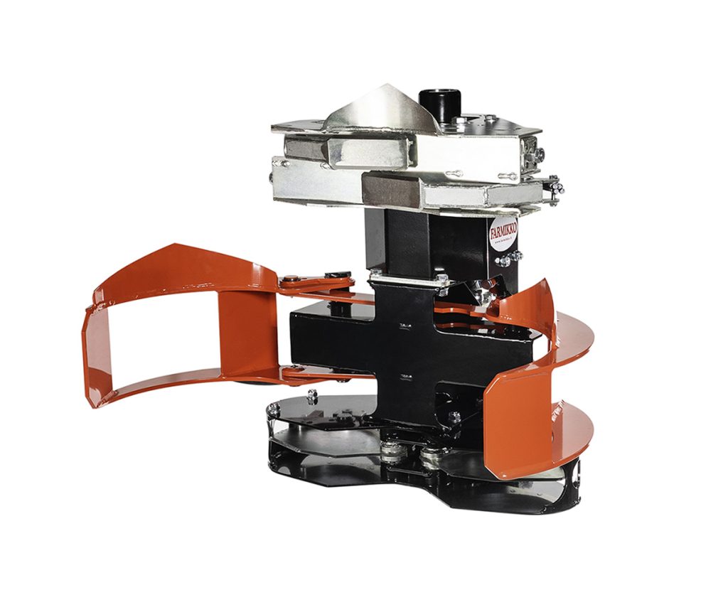 Small tree shear with collector for smaller forest cranes
